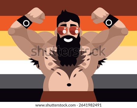 pride gay happy bear man