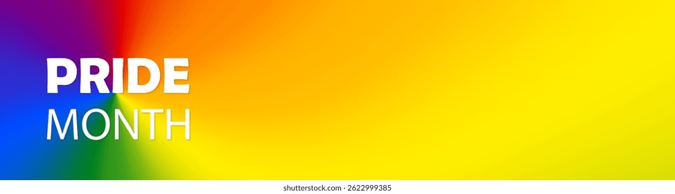 Pride Gradient fundo. Gay desfile evento anual de verão. Ilustração vetorial