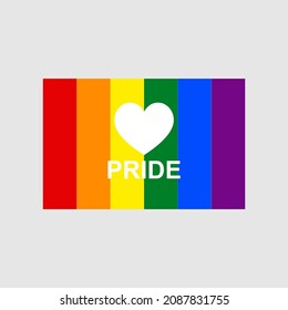Pride Gradient Background with LGBT Pride Flag Colours.vector
