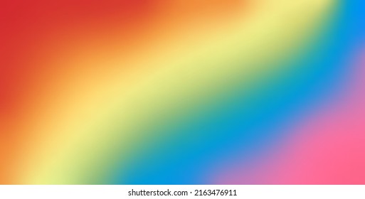 Pride Gradient Background With LGBTQ Pride Flag Colours. LGBTQ Pride Month. Vector Illustration.On Liquid Rainbow Background. Human Rights Or Diversity Concept