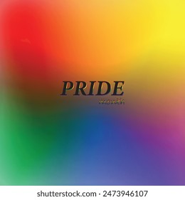 Pride Gradient background LGBTQ Pride Flag Colours. Vector banner logo lgbtq pride month with rainbow. Website banner. 