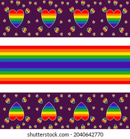 pride heart seamless pattern, homosexual  concept for humanity justice,seamless background