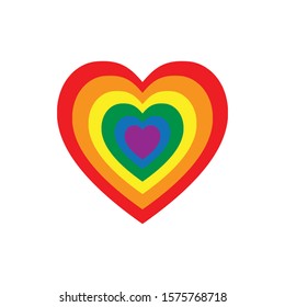 Pride heart vector design by EPS10.