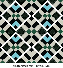 Pride of ireland tartan fabric texture seamless pattern .Vector illustration. EPS 10. No transparency. No gradients.