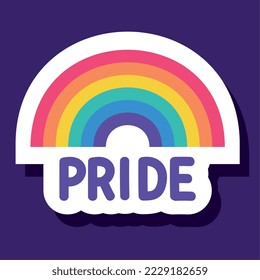 carteles de orgullo con tarjeta arco iris