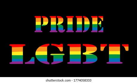 PRIDE LGBT colorful rainbow sticker