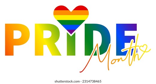 Orgullo LGBT+ Material clip de elementos Colorido arco iris LGBTQ orgullo mes celebración bandera