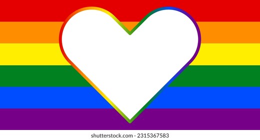 Pride LGBT+ Element clip art Colorful rainbow LGBTQ pride month celebration background social media