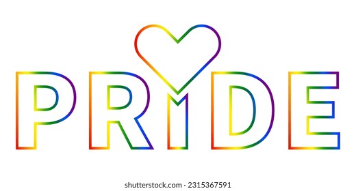 Pride LGBT+ Element clip art Colorful rainbow LGBTQ pride month celebration background social media