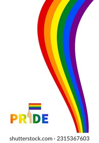 Pride LGBT+ Element clip art Colorful rainbow LGBTQ pride month celebration background social media