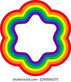 Pride LGBT symbols. Pride month, LGBTQ plus community festival illustration.