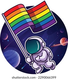 Pride LGBT symbols. Pride month, LGBTQ plus community festival illustration.