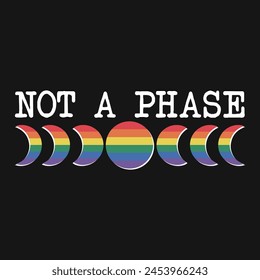 Pride LGBTQ Gay Typography Vector T-shirt Design