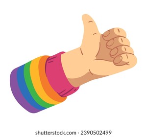 pride lgbtq hand vector isolated