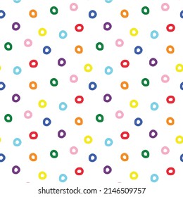 Pride LGBTQ loops seamless pattern