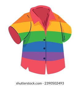 pride lgbtq shirt vector isolated