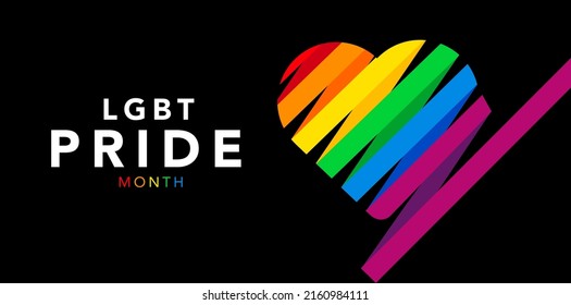 Pride LGBTQ sticker set, symbols set in rainbow color, Pride Flag, Heart, Peace, Rainbow, Love,  Freedom Symbols. Gay Pride Month. Flat design signs isolated