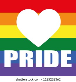 Pride LGTB Heart Emoji Icon Object Symbol Vector Art Design Cartoon Isolated Background