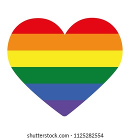 Pride LGTB Heart Emoji Icon Object Symbol Vector Art Design Cartoon Isolated Background