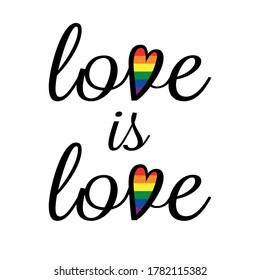 Orgullo El amor es amor Corazón Arcoiris