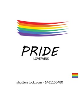 pride love wins White background