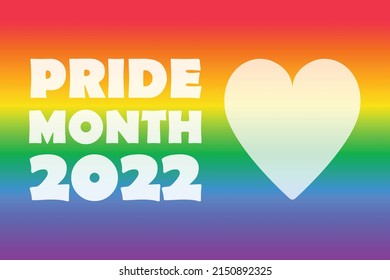 Pride Month 2022 Horizontal Banner Template Stock Vector (Royalty Free ...