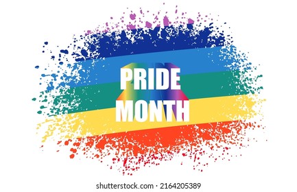 Pride month backdrop design graphic resources isolated transparent background png