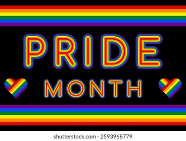 Pride month background. Celebration and commemoration of lesbian, gay, bisexual, and transgender pride concept. LGBT Pride Month.happy pride day.