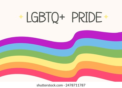 Pride month background with flag. LGBTQ pride