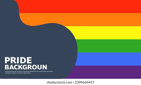 Pride Month background , Symbols with pride flag or rainbow colors ,isolated on white background, Vector illustration EPS 10