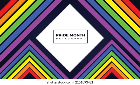 Mes del Orgullo Banner Fondo del Mes del Orgullo Colorido Concepto De Arcoiris LGBT 