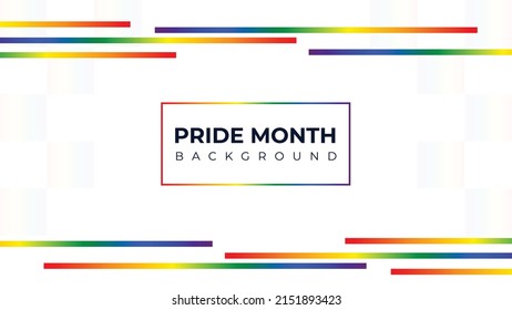 Pride Month Banner Pride Month Background On Pride Month Colorful Rainbow Concept LGBT 