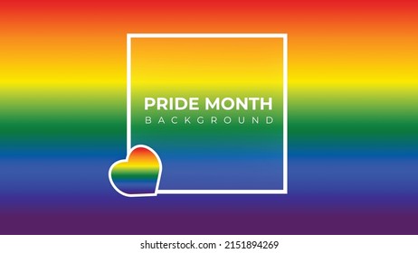 Pride Month Banner Pride Month Background On Pride Month Colorful Rainbow Concept LGBT 