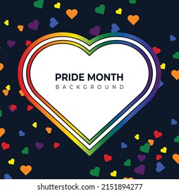 Pride Month Banner Pride Month Background On Pride Month Colorful Rainbow Concept LGBT 