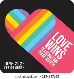 Pride month celebrates icon signage poster vector	
