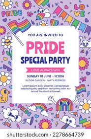 pride month celebration concept background. happy pride day. celebration and commemoration of lesbian, gay, bisexual, and transgender pride. LGBT Pride Month. vector illustration design template. June