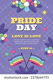 Stolz Monat Feiern Konzept Hintergrund. fröhlicher Stolz Tag. Feiern und Gedenken an lesbischen, schwulen, bisexuellen und transsexuellen Stolz. LGBT Pride Monat. Vektorgrafik-Designvorlage. Juni