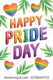 fondo del concepto de celebración del mes del orgullo feliz día del orgullo. celebración y conmemoración del orgullo de lesbianas, gays, bisexuales y transgénero. Mes del Orgullo LGBT. plantilla de diseño de ilustración vectorial. Junio