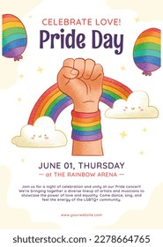 pride month celebration concept background. happy pride day. celebration and commemoration of lesbian, gay, bisexual, and transgender pride. LGBT Pride Month. vector illustration design template. June