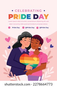 pride month celebration concept background. happy pride day. celebration and commemoration of lesbian, gay, bisexual, and transgender pride. LGBT Pride Month. vector illustration design template. June