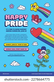 pride month celebration concept background. happy pride day. celebration and commemoration of lesbian, gay, bisexual, and transgender pride. LGBT Pride Month. vector illustration design template. June