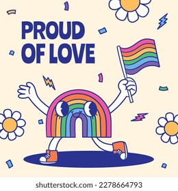 pride month celebration concept background. happy pride day. celebration and commemoration of lesbian, gay, bisexual, and transgender pride. LGBT Pride Month. vector illustration design template. June