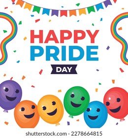 pride month celebration concept background. happy pride day. celebration and commemoration of lesbian, gay, bisexual, and transgender pride. LGBT Pride Month. vector illustration design template. June