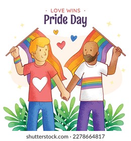 pride month celebration concept background. happy pride day. celebration and commemoration of lesbian, gay, bisexual, and transgender pride. LGBT Pride Month. vector illustration design template. June