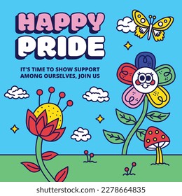 fondo del concepto de celebración del mes del orgullo feliz día del orgullo. celebración y conmemoración del orgullo de lesbianas, gays, bisexuales y transgénero. Mes del Orgullo LGBT. plantilla de diseño de ilustración vectorial. Junio