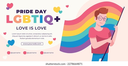 pride month celebration concept background. happy pride day. celebration and commemoration of lesbian, gay, bisexual, and transgender pride. LGBT Pride Month. vector illustration design template. June