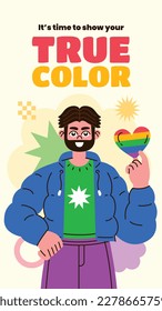 pride month celebration concept background. happy pride day. celebration and commemoration of lesbian, gay, bisexual, and transgender pride. LGBT Pride Month. vector illustration design template. June