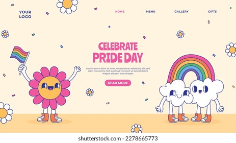 fondo del concepto de celebración del mes del orgullo feliz día del orgullo. celebración y conmemoración del orgullo de lesbianas, gays, bisexuales y transgénero. Mes del Orgullo LGBT. plantilla de diseño de ilustración vectorial. Junio