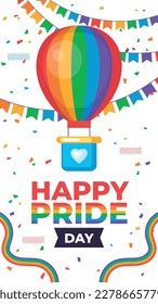 pride month celebration concept background. happy pride day. celebration and commemoration of lesbian, gay, bisexual, and transgender pride. LGBT Pride Month. vector illustration design template. June