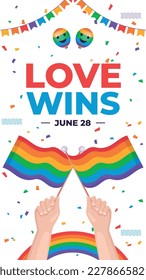 fondo del concepto de celebración del mes del orgullo feliz día del orgullo. celebración y conmemoración del orgullo de lesbianas, gays, bisexuales y transgénero. Mes del Orgullo LGBT. plantilla de diseño de ilustración vectorial. Junio